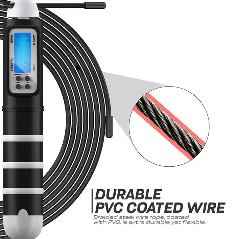 RDX Digital Calorie Burn & Workout Counter 10.3ft Adjustable Skipping Rope