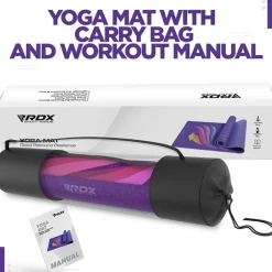 RDX D1 Iris 6mm PVC Yoga Mat Midnight Lotus