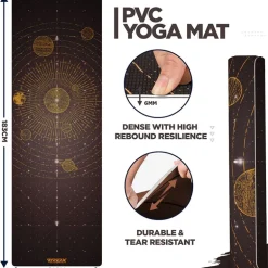 RDX D6 Iris 6mm PVC Yoga Mat Solar Brown