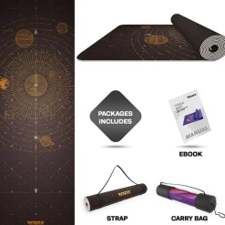 RDX D6 Iris 6mm PVC Yoga Mat Solar Brown