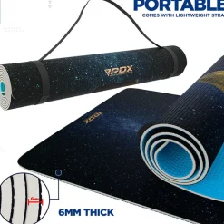 RDX D8 Iris 6mm PVC Yoga Mat Universe Blue