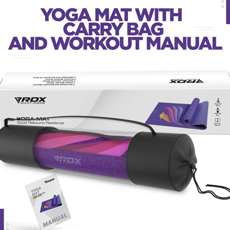 RDX D8 Iris 6mm PVC Yoga Mat Universe Blue