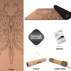 RDX D5 6mm Cork Yoga Mat
