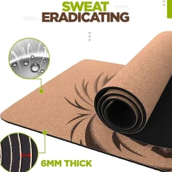 RDX D1 6mm Cork Yoga Mat