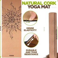 RDX D2 6mm Cork Yoga Mat