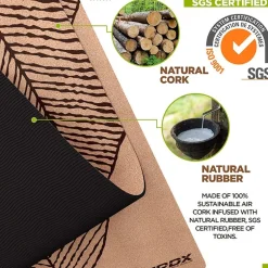 RDX D3 6mm Cork Yoga Mat