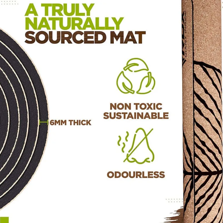 RDX D3 6mm Cork Yoga Mat