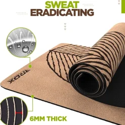 RDX D3 6mm Cork Yoga Mat