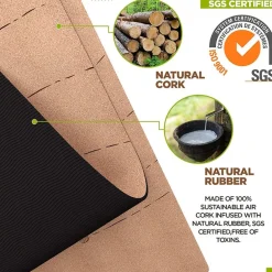 RDX D4 6mm Cork Yoga Mat