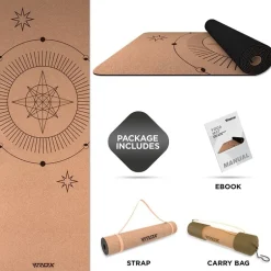 RDX D6 6mm Cork Yoga Mat