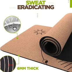RDX D6 6mm Cork Yoga Mat