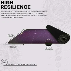 RDX D11 6mm PU Rubber Yoga Mat