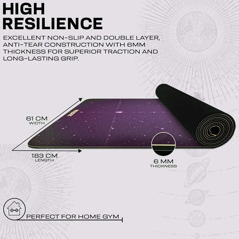 RDX D11 6mm PU Rubber Yoga Mat