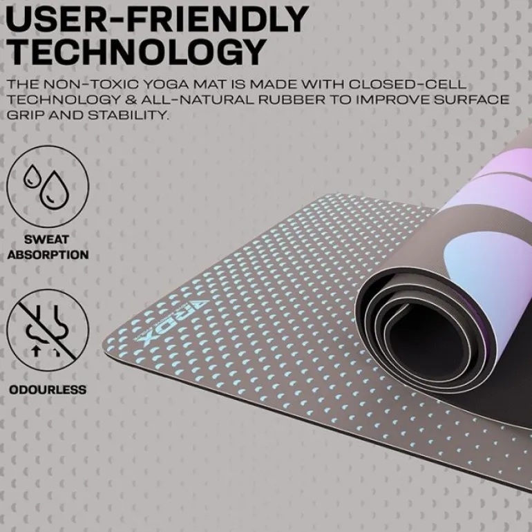 RDX D1 6mm PU Rubber Yoga Mat