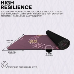 RDX D2 6mm PU Rubber Yoga Mat