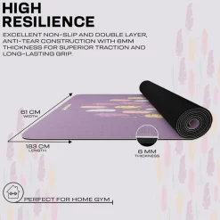 RDX D6 6mm PU Rubber Yoga Mat