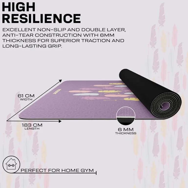 RDX D6 6mm PU Rubber Yoga Mat