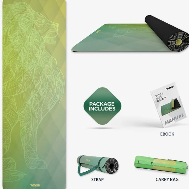 RDX D7 6mm PU Rubber Yoga Mat