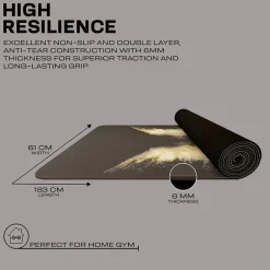 RDX D8 6mm PU Rubber Yoga Mat