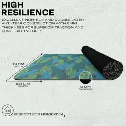 RDX D9 6mm PU Rubber Yoga Mat