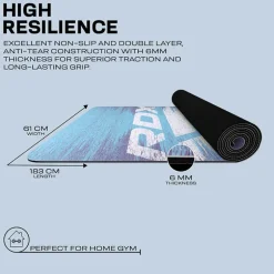 RDX D10 6mm PU Rubber Yoga Mat