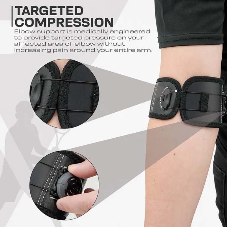 RDX EP FDA Approved Elbow Brace Adjustable Compression Support with FlexDIAL