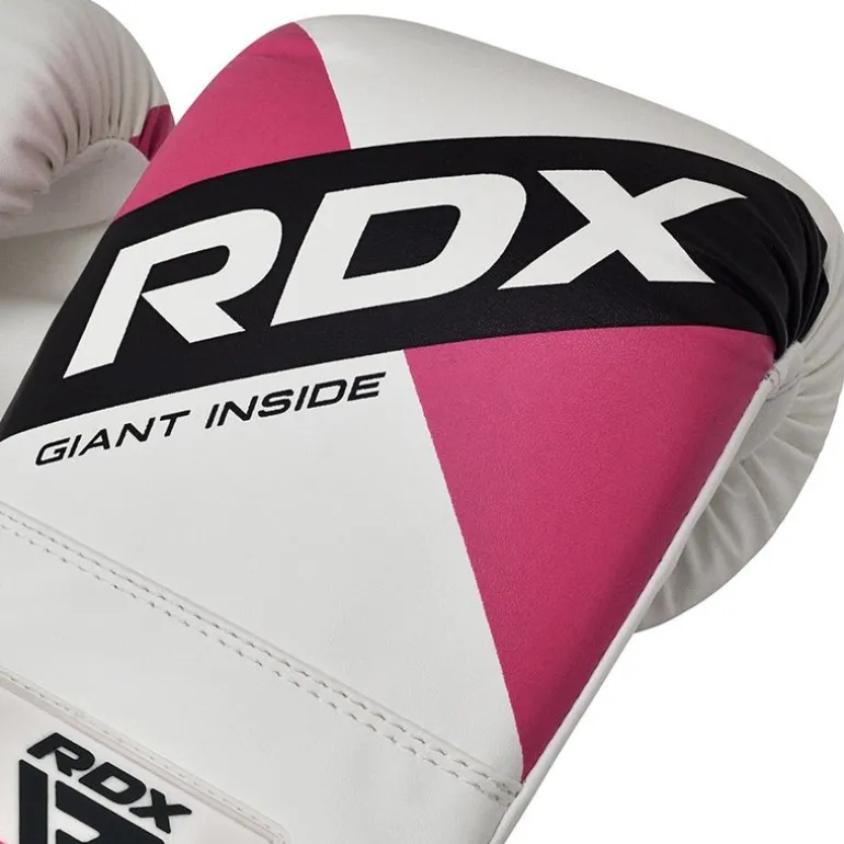 RDX F10 Boxing Bag Gloves White/Pink