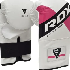 RDX F10 Boxing Bag Gloves White/Pink