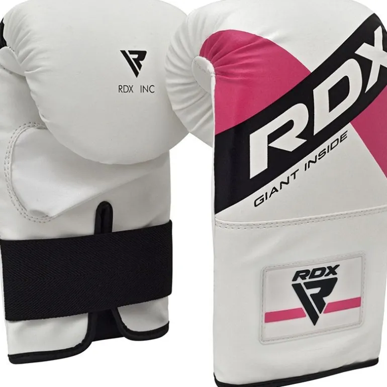 RDX F10 Boxing Bag Gloves White/Pink