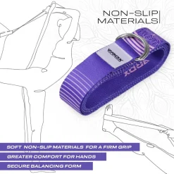 RDX F12 D-Ring Steel Buckle Cotton Yoga Strap