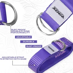 RDX F12 D-Ring Steel Buckle Cotton Yoga Strap