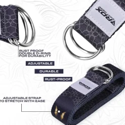 RDX F8 D-Ring Steel Buckle Cotton Yoga Strap