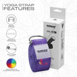 RDX F2 D-Ring Steel Buckle Cotton Yoga Strap