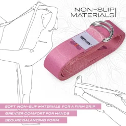 RDX F5 D-Ring Steel Buckle Cotton Yoga Strap