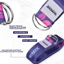 RDX F6 D-Ring Steel Buckle Cotton Yoga Strap