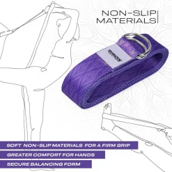 RDX F7 D-Ring Steel Buckle Cotton Yoga Strap