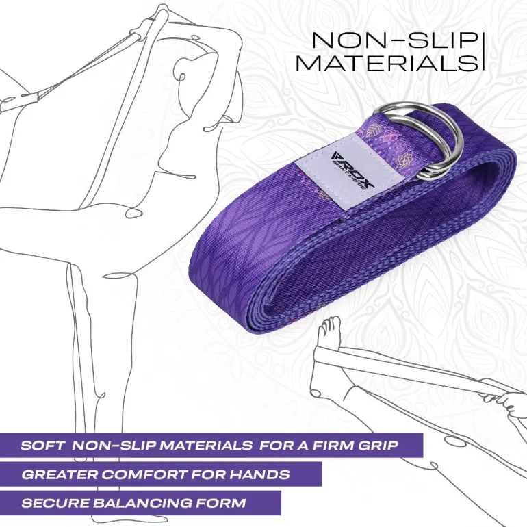 RDX F7 D-Ring Steel Buckle Cotton Yoga Strap