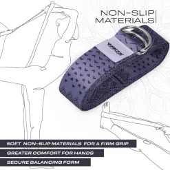 RDX F11 D-Ring Steel Buckle Cotton Yoga Strap