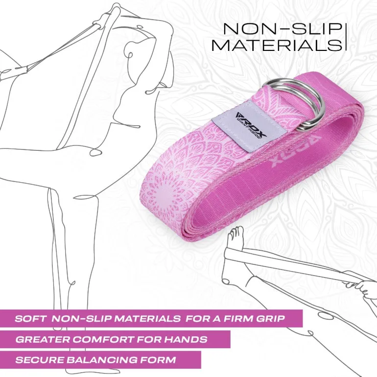 RDX F13 D-Ring Steel Buckle Cotton Yoga Strap