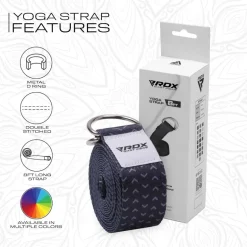 RDX F15 D-Ring Steel Buckle Cotton Yoga Strap
