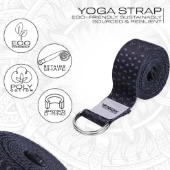RDX F15 D-Ring Steel Buckle Cotton Yoga Strap