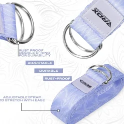 RDX F17 D-Ring Steel Buckle Cotton Yoga Strap