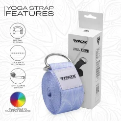RDX F17 D-Ring Steel Buckle Cotton Yoga Strap