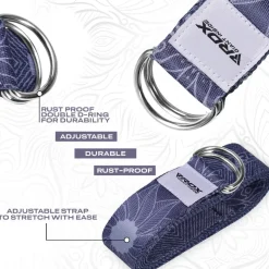 RDX F18 D-Ring Steel Buckle Cotton Yoga Strap