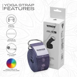 RDX F19 D-Ring Steel Buckle Cotton Yoga Strap