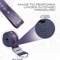 RDX F19 D-Ring Steel Buckle Cotton Yoga Strap
