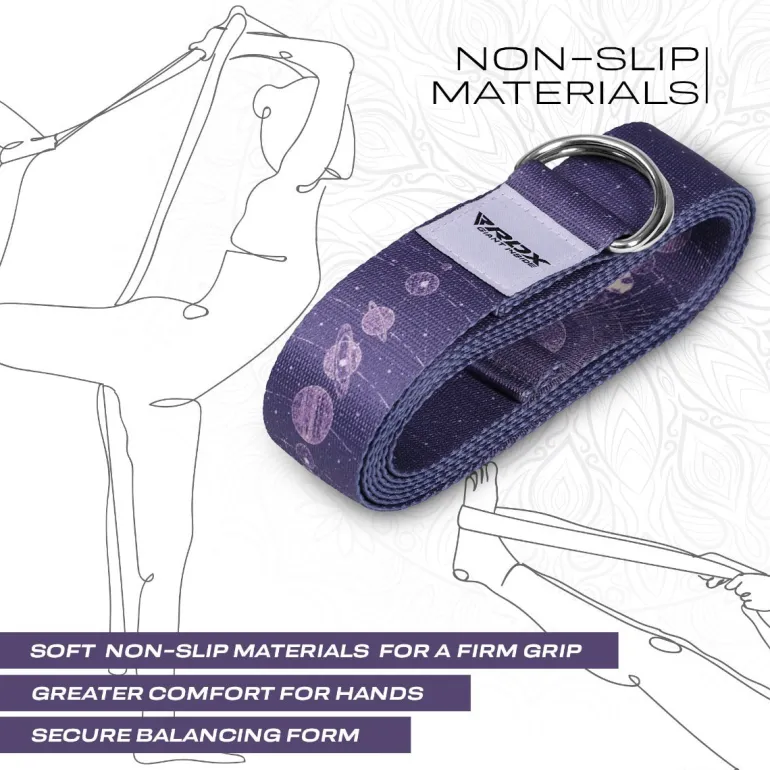RDX F19 D-Ring Steel Buckle Cotton Yoga Strap