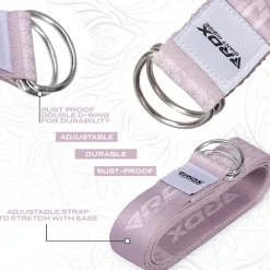 RDX F22 D-Ring Steel Buckle Cotton Yoga Strap