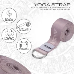 RDX F22 D-Ring Steel Buckle Cotton Yoga Strap