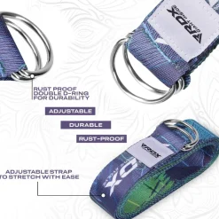 RDX F10 D-Ring Steel Buckle Cotton Yoga Strap